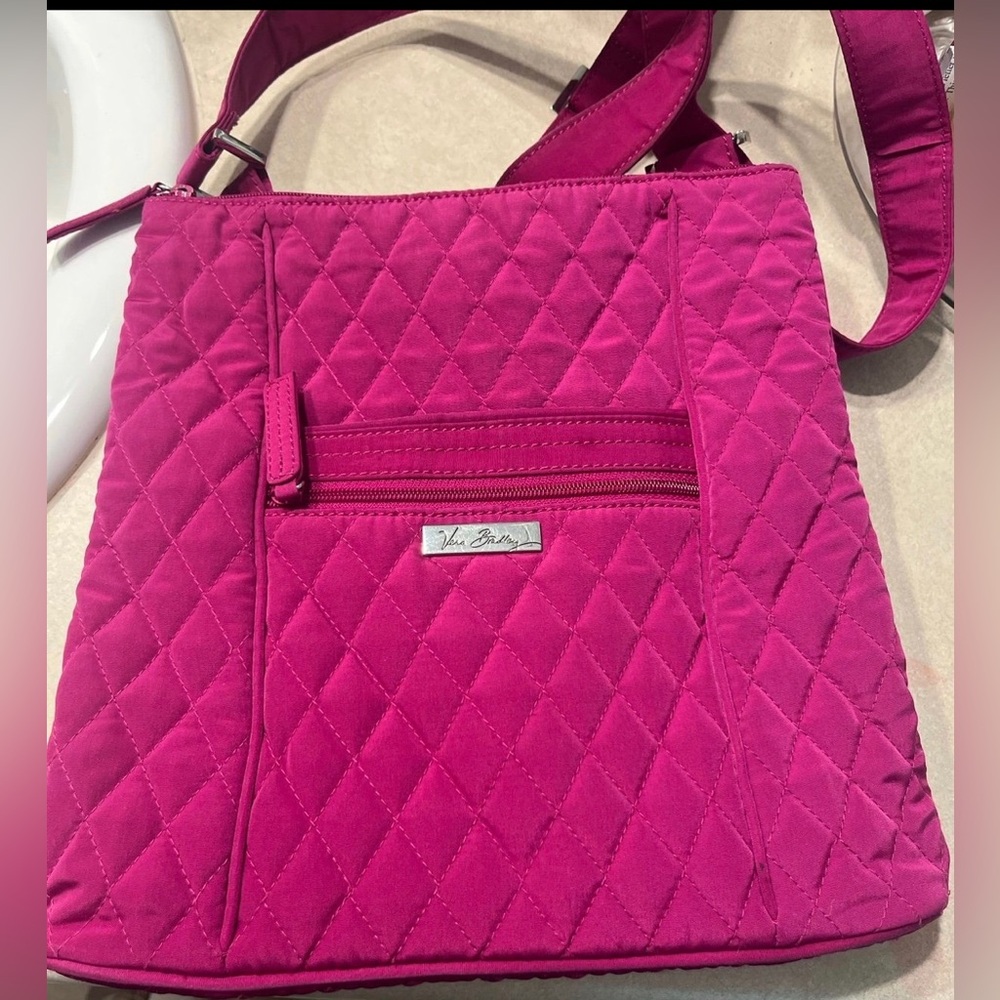 Vera Bradley Fuchsia Quilted Crossbody Bag